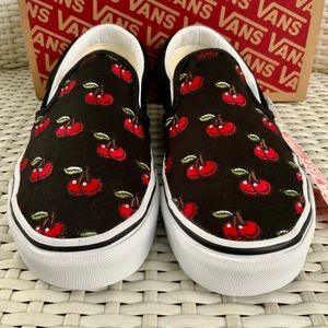 Vans Classic Slip-on Sneaker with Cherries